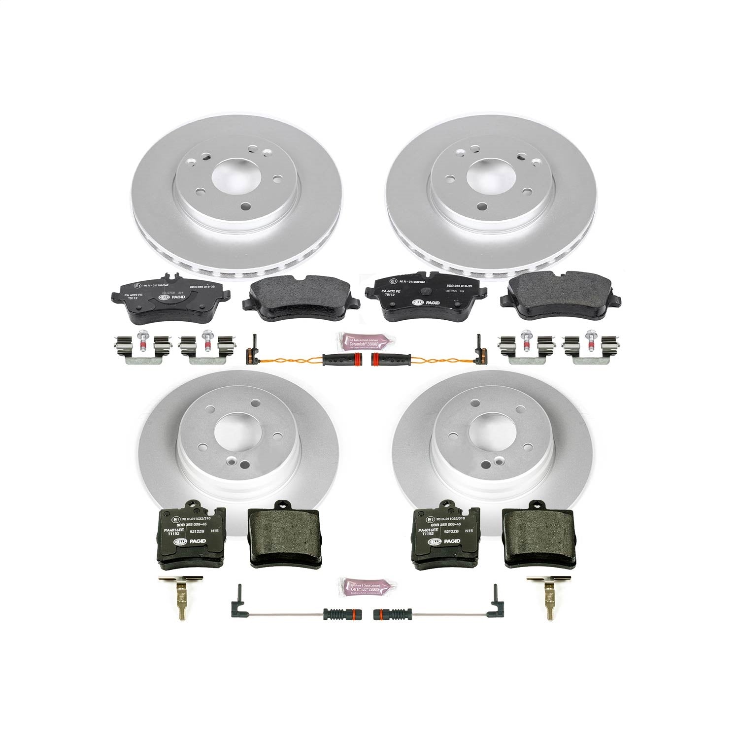 PowerStop Front & Rear Euro-Stop Brake Kit | Mercedes-Benz C240 (03-05) (ESK6745)