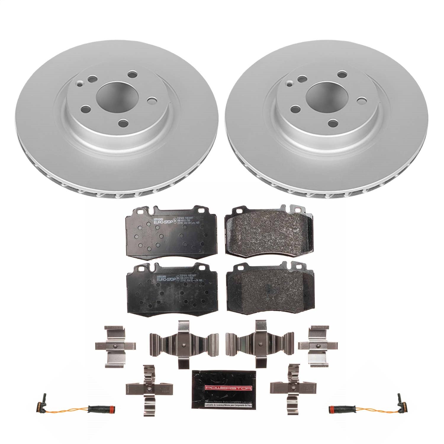 PowerStop Front Euro-Stop Brake Kit | Mercedes-Benz SL500 (03) (ESK6750)