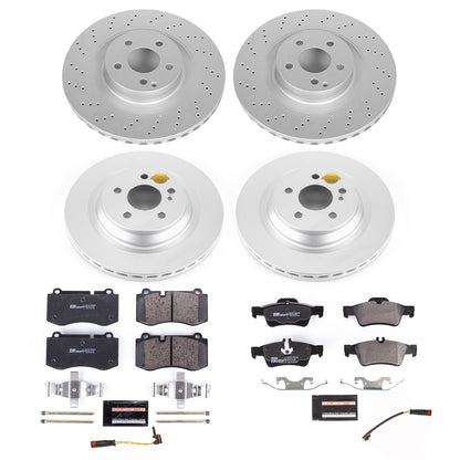 PowerStop Front & Rear Euro-Stop Brake Kit | Mercedes-Benz CL550 (09-14) (ESK6756)