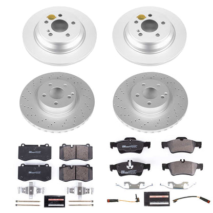 PowerStop Front & Rear Euro-Stop Brake Kit | Mercedes-Benz S400 (10-13) (ESK6758)