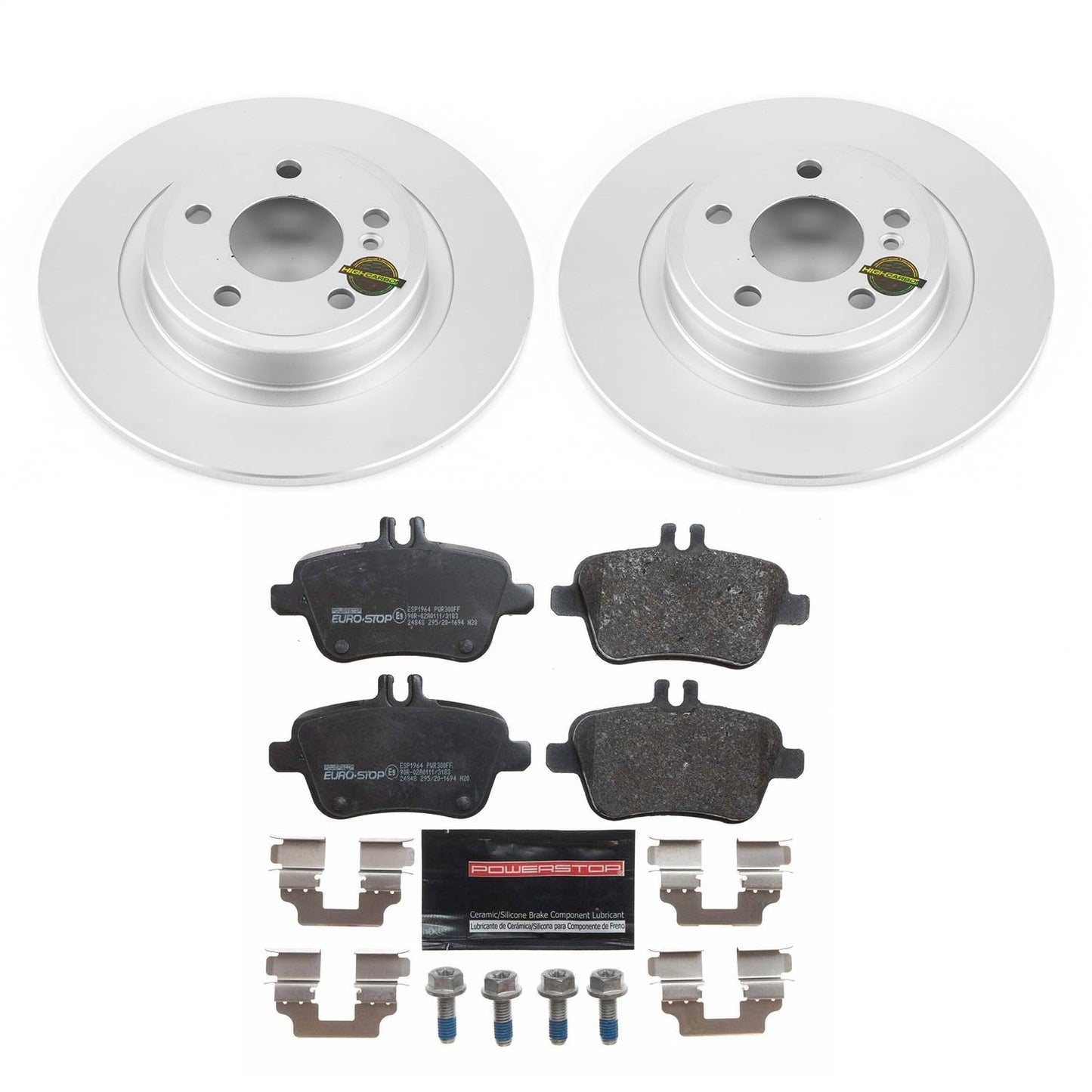 PowerStop Rear Euro-Stop Brake Kit | Mercedes-Benz SLC300 (18-19) (ESK6894)