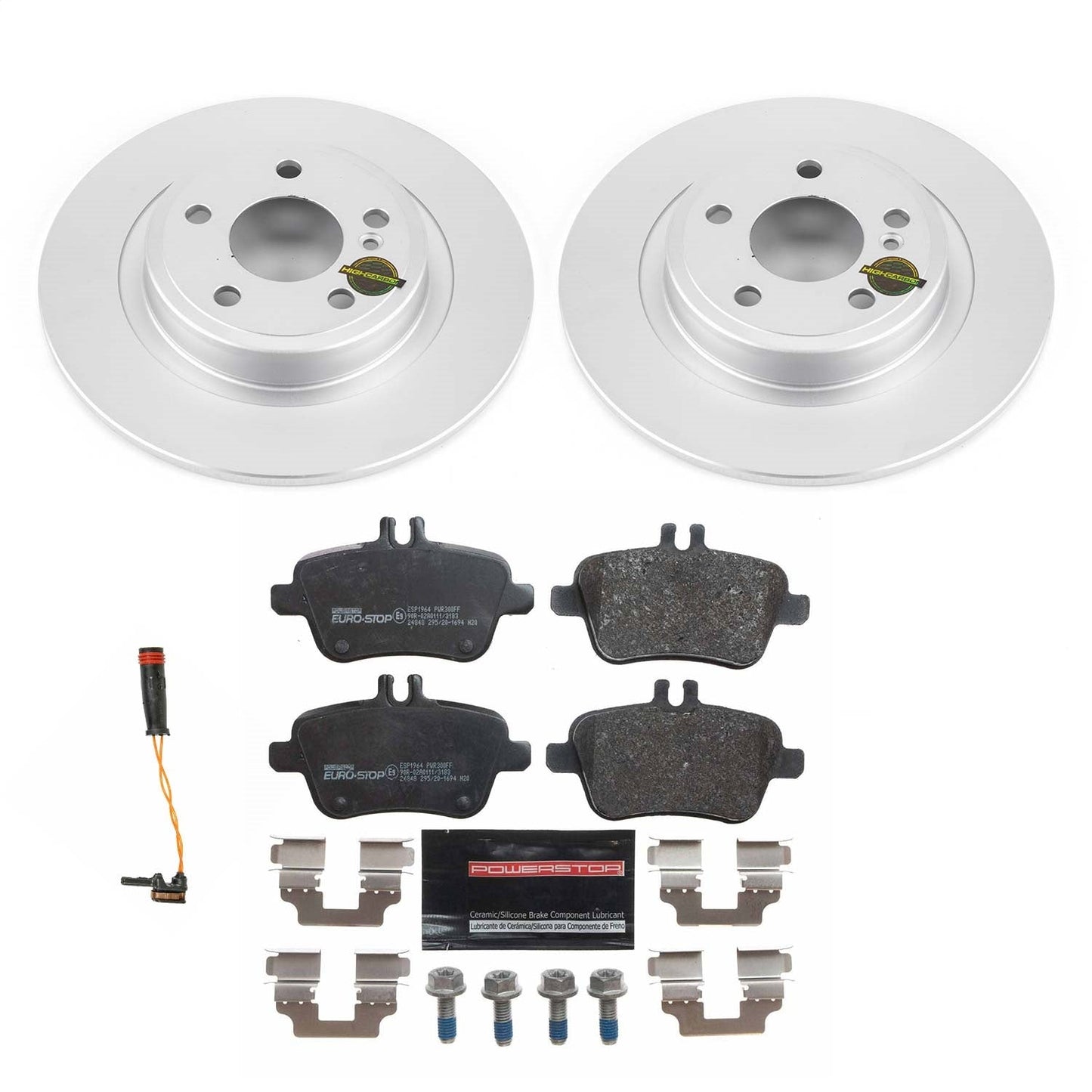 PowerStop Rear Euro-Stop Brake Kit | Mercedes-Benz SLC300 (17) (ESK6895)