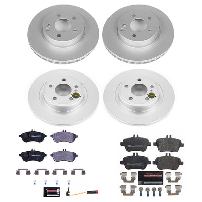 PowerStop Front & Rear Euro-Stop Brake Kit | Mercedes-Benz SLK250 (12-15) (ESK6926)