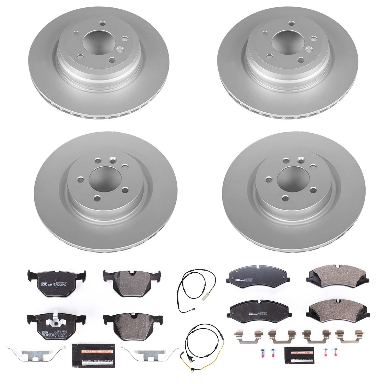 PowerStop Rear Euro-Stop Brake Kit | BMW X1 (13-15) (ESK7009)