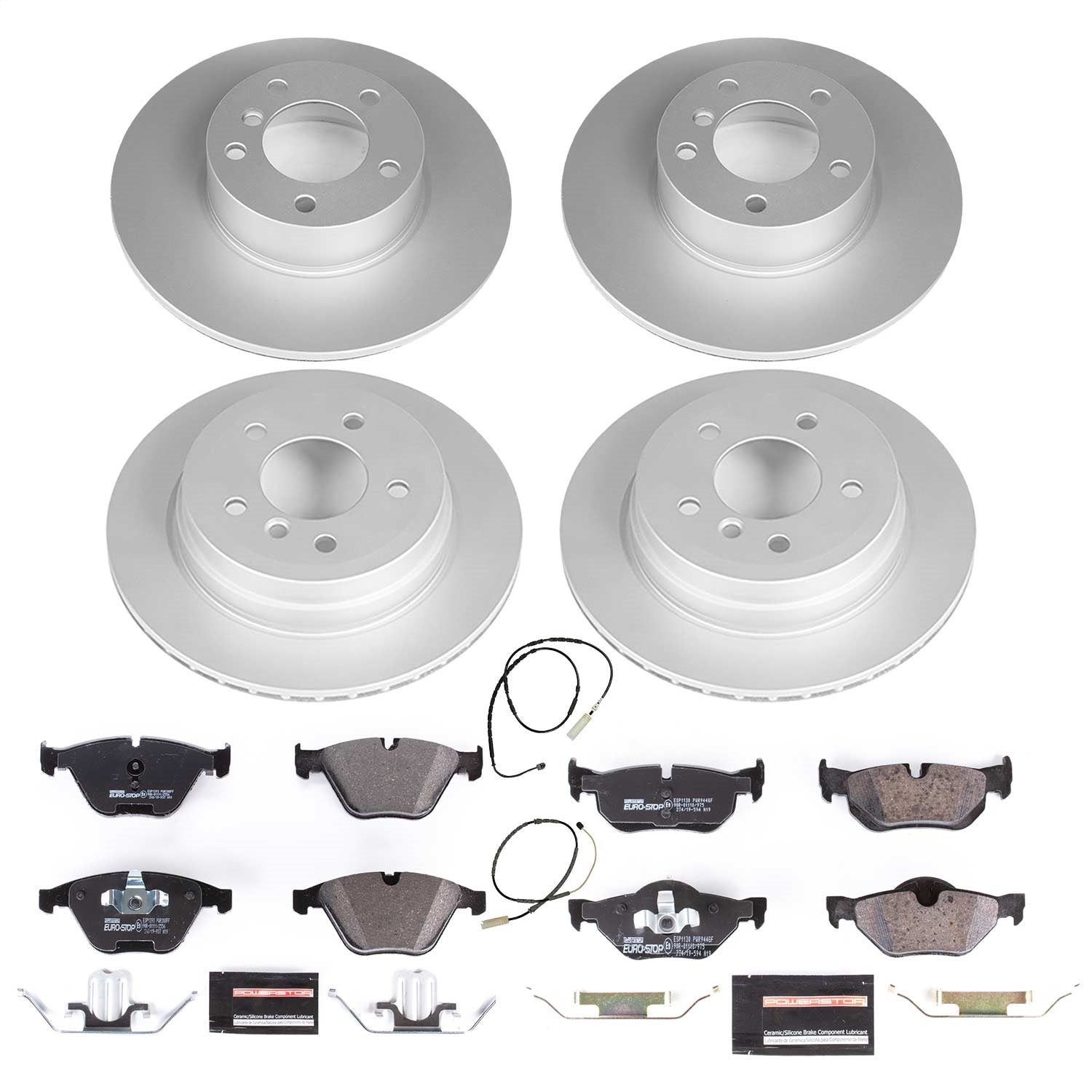 PowerStop Front & Rear Euro-Stop Brake Kit | BMW X1 (13-15) (ESK7025)