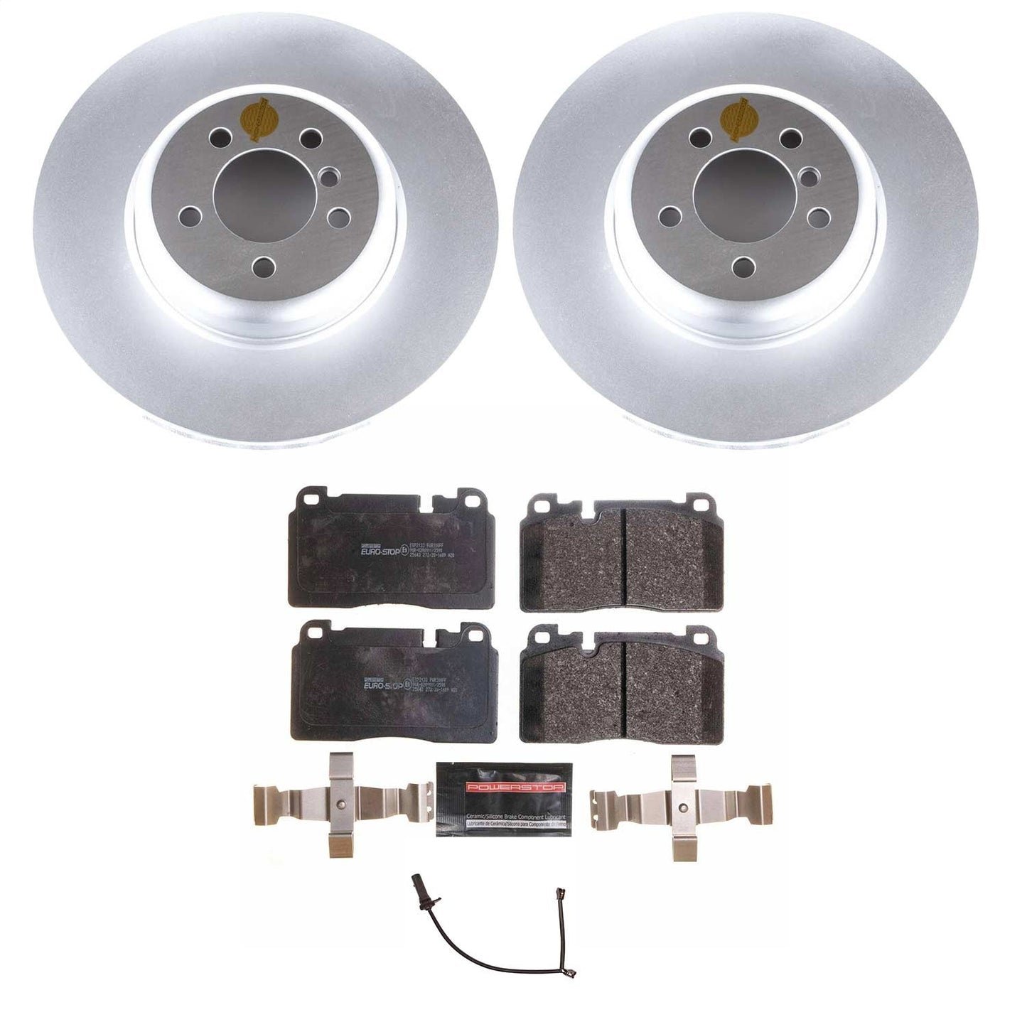 PowerStop Front Euro-Stop Brake Kit | Audi Q5 (13) (ESK7072)