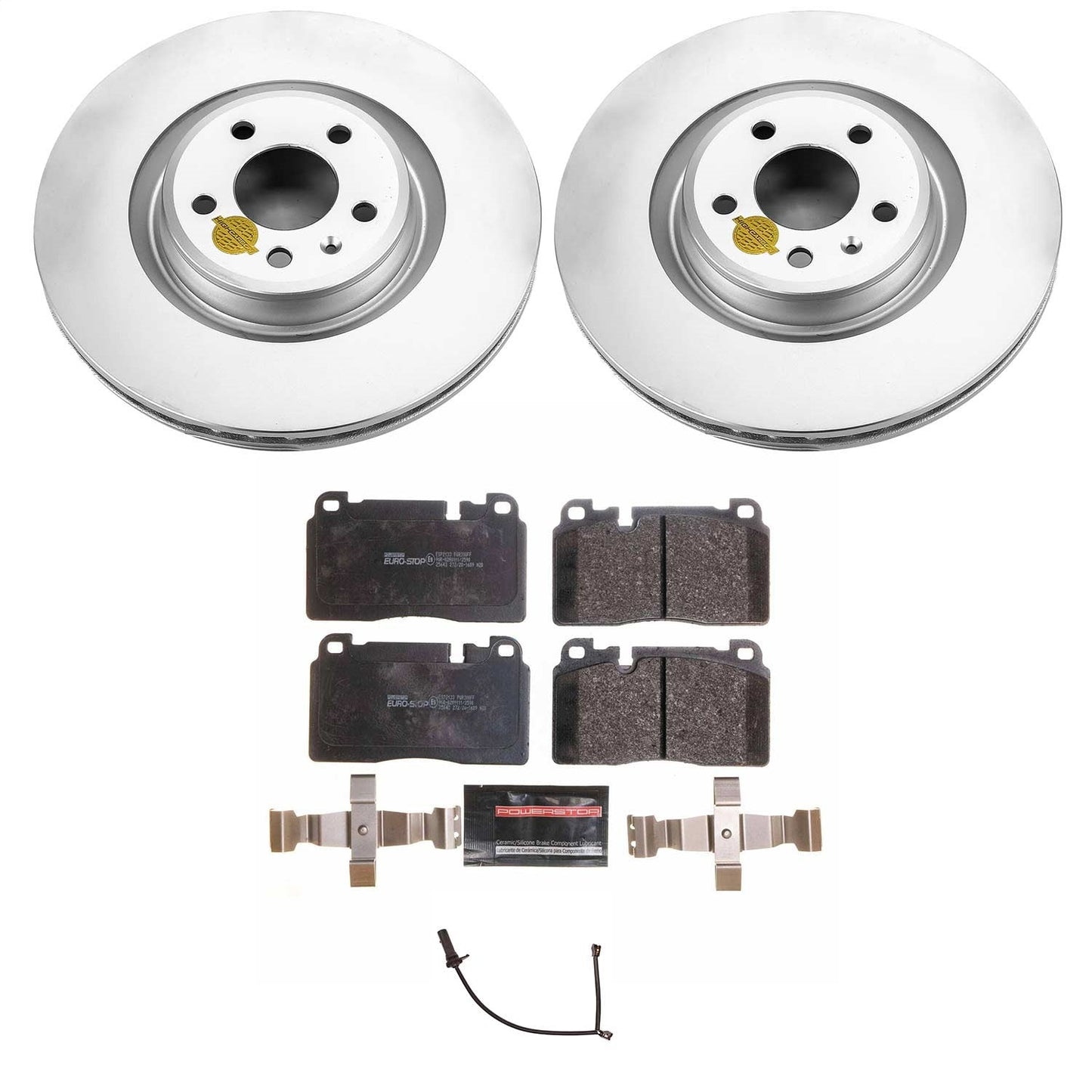 PowerStop Front Euro-Stop Brake Kit | Audi A6 (17-18) (ESK7073)