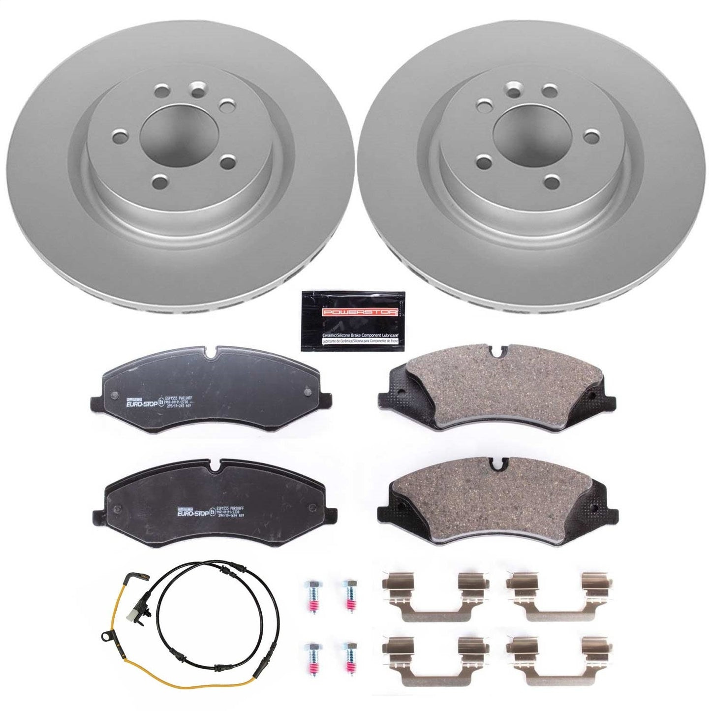 PowerStop Front Euro-Stop Brake Kit | Land Rover Discovery (17) (ESK7079)