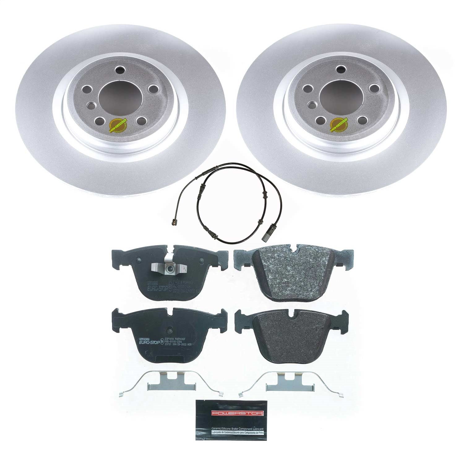 PowerStop Rear Euro-Stop Brake Kit | BMW 750Li (11-15) (ESK7087)