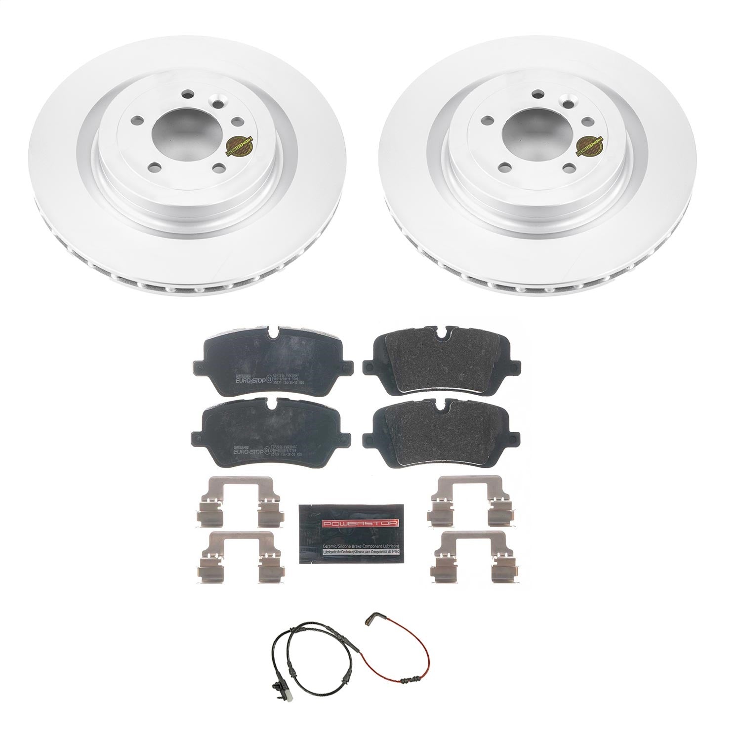 PowerStop Rear Euro-Stop Brake Kit | Land Rover Range Rover (13-18) (ESK7089)