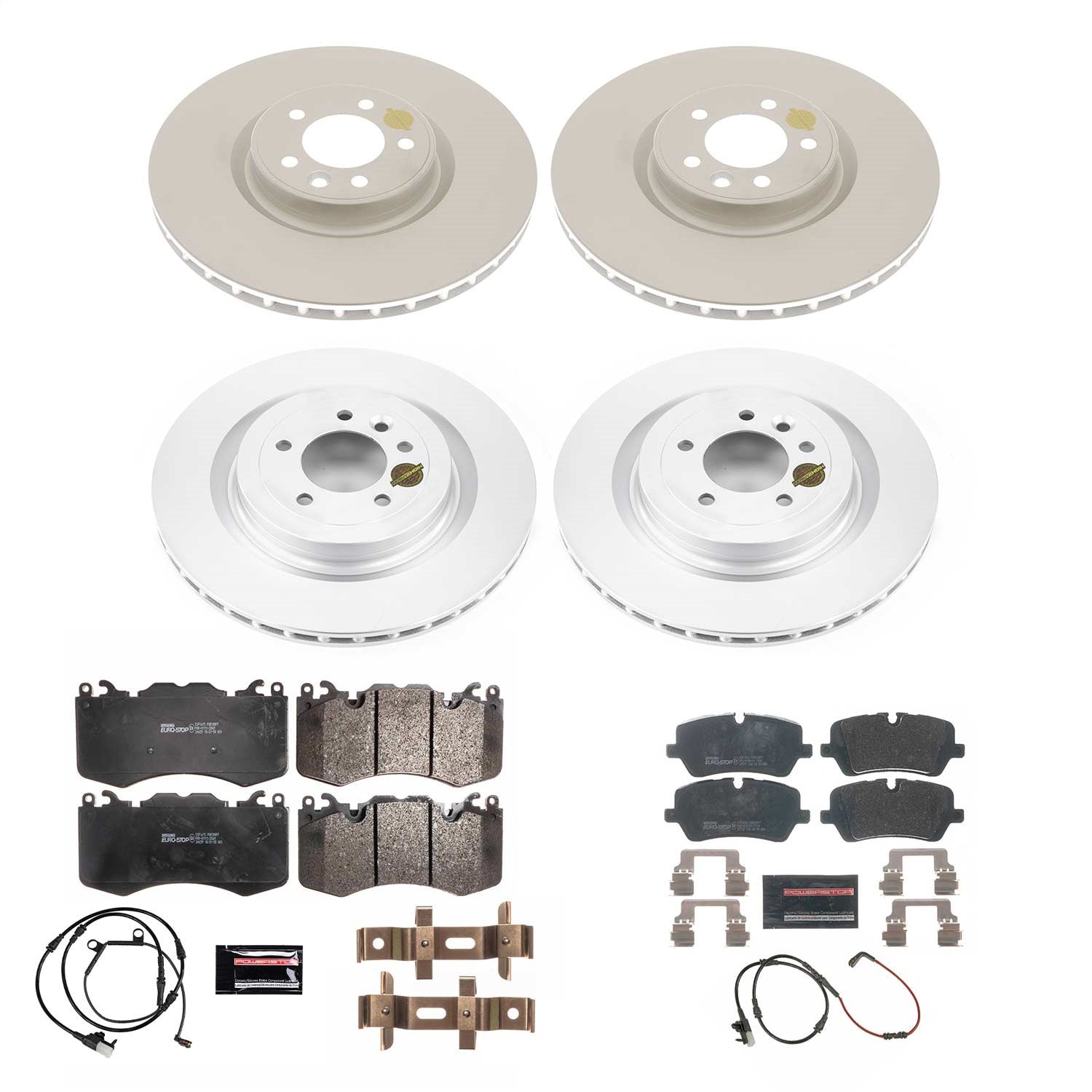 PowerStop Front and Rear Eurostop Brake Kit | Land Rover Range Rover Sport (14-17) (ESK7101)