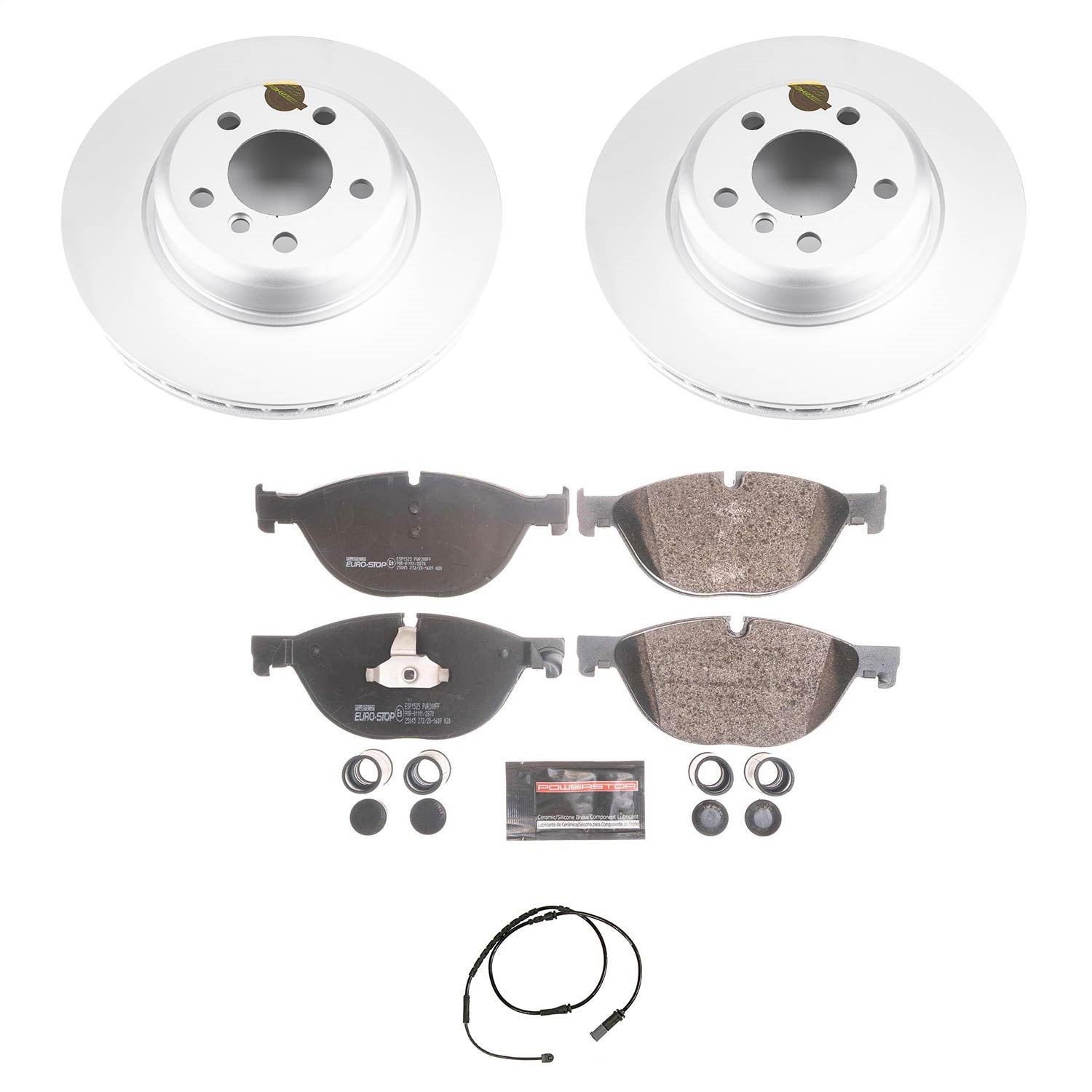 PowerStop Euro-Stop Front Brake Kit | BMW 528i (12-13) (ESK7162)