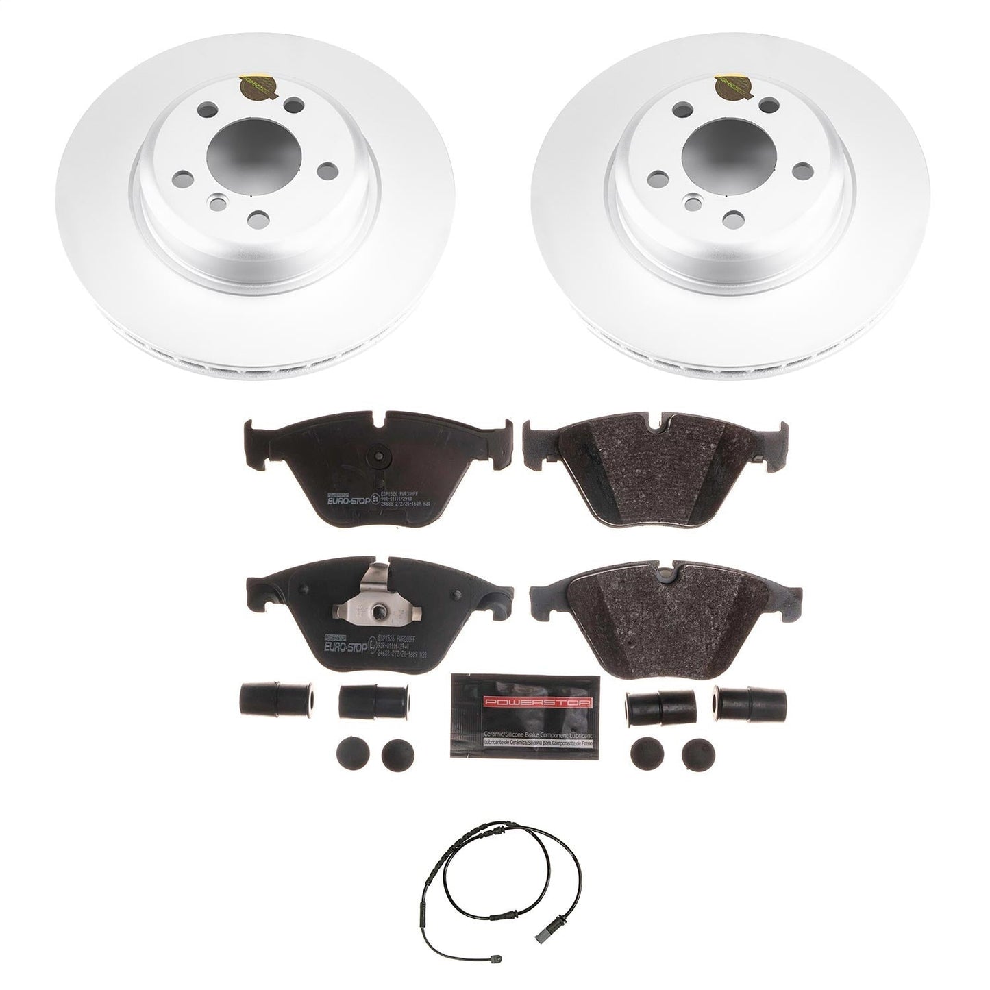 PowerStop Euro-Stop Front Brake Kit | BMW 528i (14-16) (ESK7163)