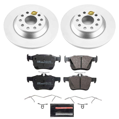 PowerStop Rear Euro-Stop Brake Kit | Audi TT Quattro (16-20) (ESK7176)