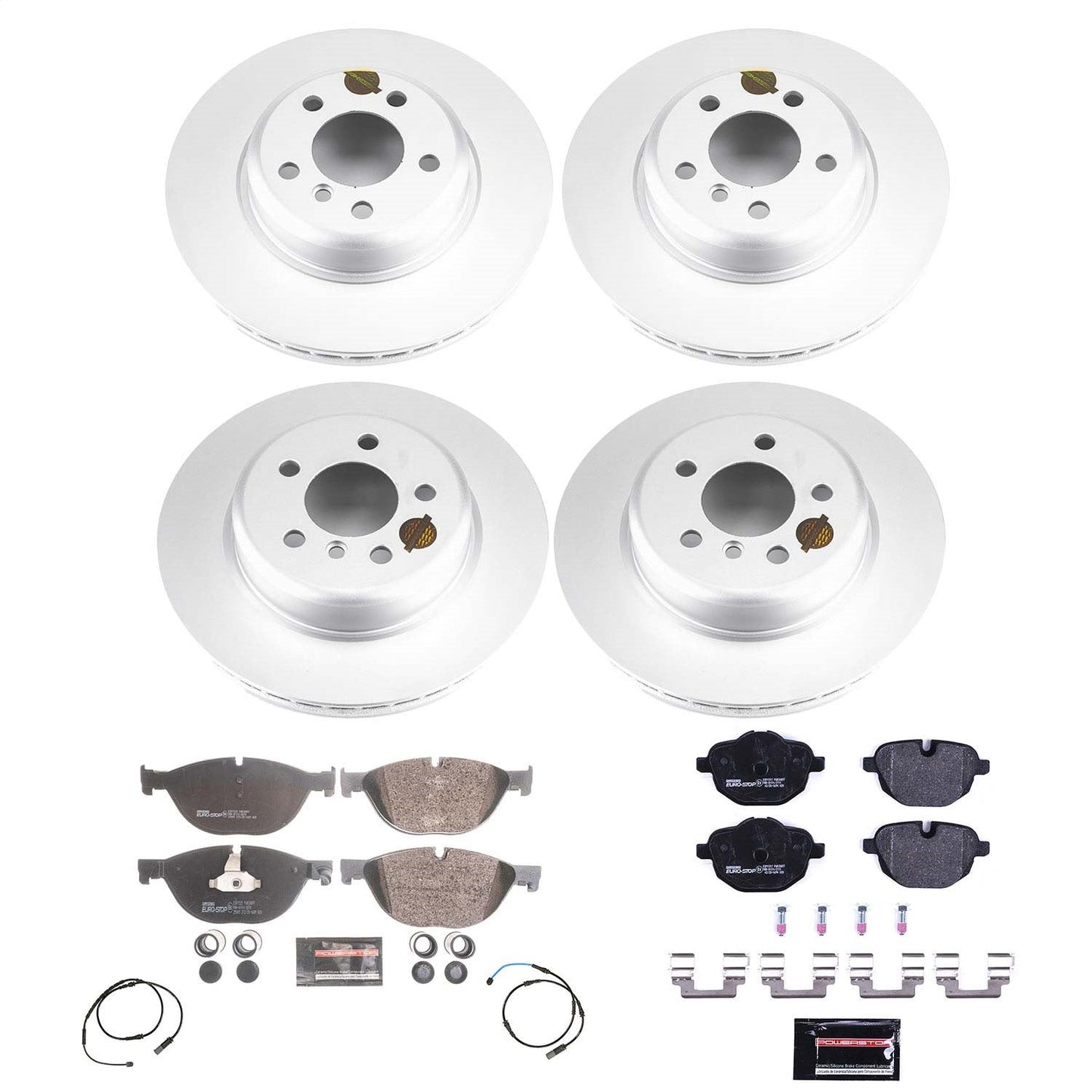 PowerStop Front & Rear Euro-Stop Brake Kit | BMW 528i (14-16) (ESK7237)