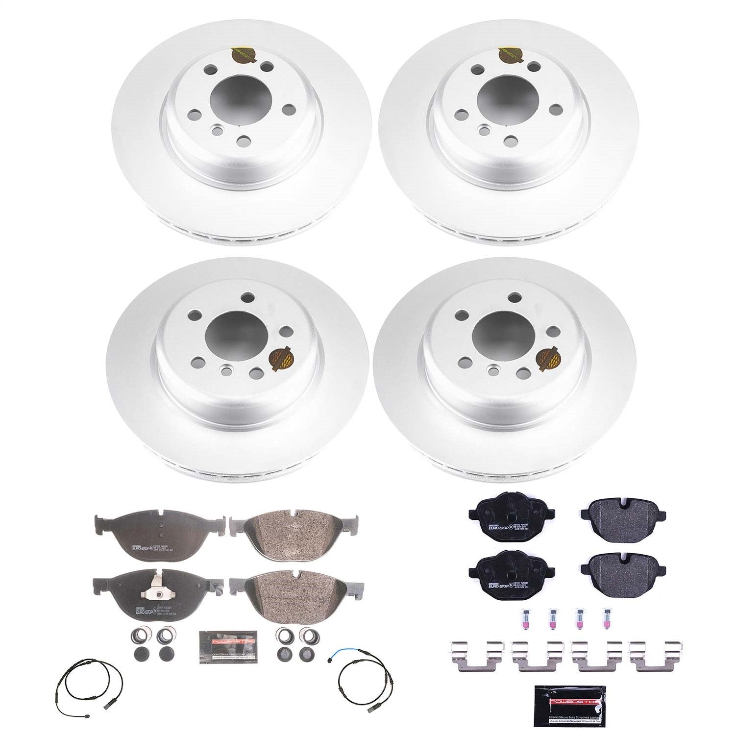 PowerStop Front & Rear Euro-Stop Brake Kit | BMW 528i (14-16) (ESK7237)