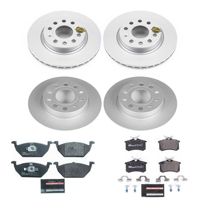 PowerStop Front & Rear Euro-Stop Brake Kit | Volkswagen Jetta (13-15) (ESK7242)