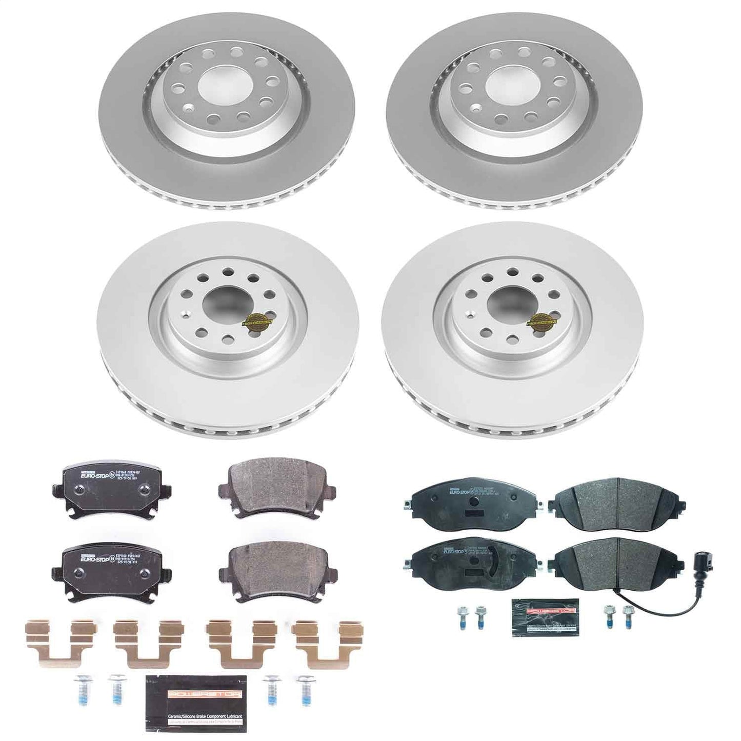 PowerStop Front & Rear Euro-Stop Brake Kit | Volkswagen CC (13-16) (ESK7254)