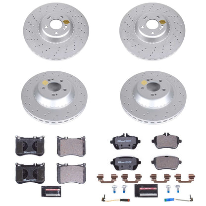 PowerStop Front & Rear Eurostop Brake Kit | Mercedes-Benz S450 (18-20) (ESK7256A)