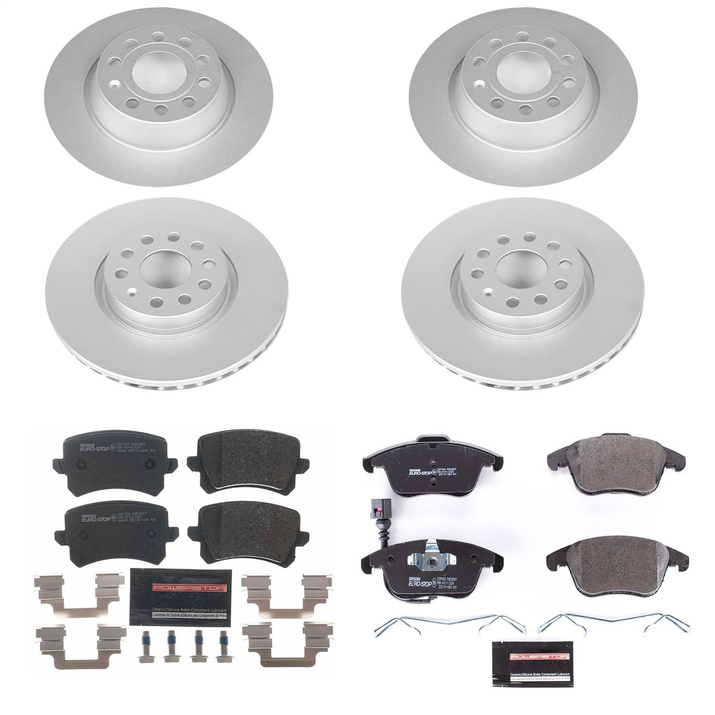 PowerStop Front & Rear Euro-Stop Brake Kit | Audi Q3 (15) (ESK7339)