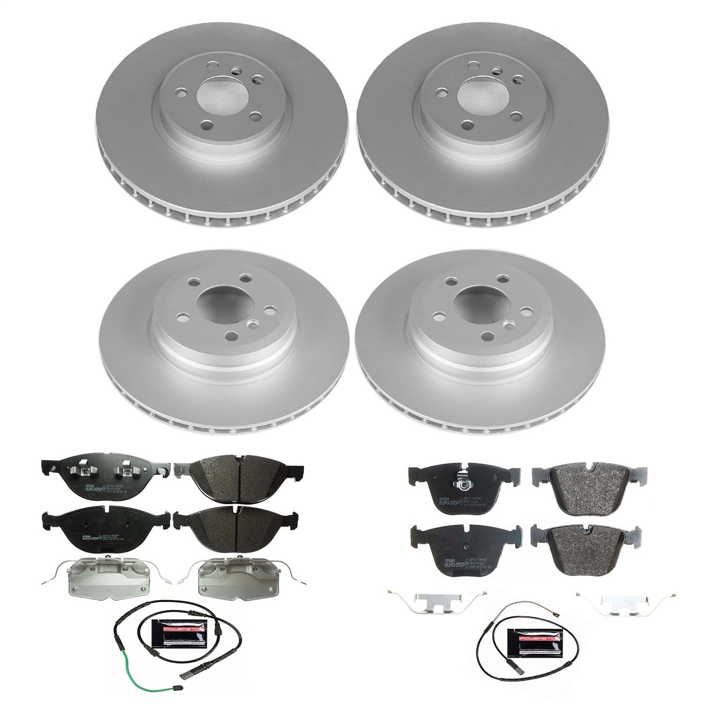 PowerStop Front & Rear Euro-Stop Brake Kit | BMW X5 (16-18) (ESK7432)