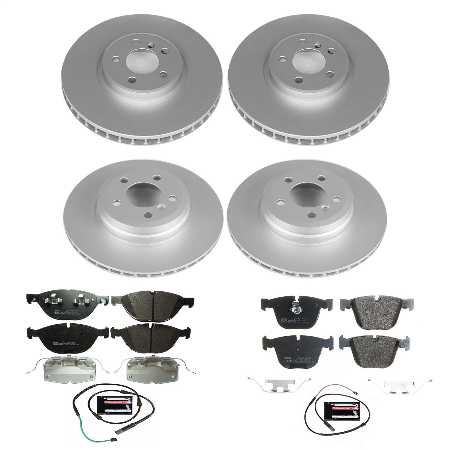 PowerStop Front & Rear Euro-Stop Brake Kit | BMW X5 (16-18) (ESK7432)