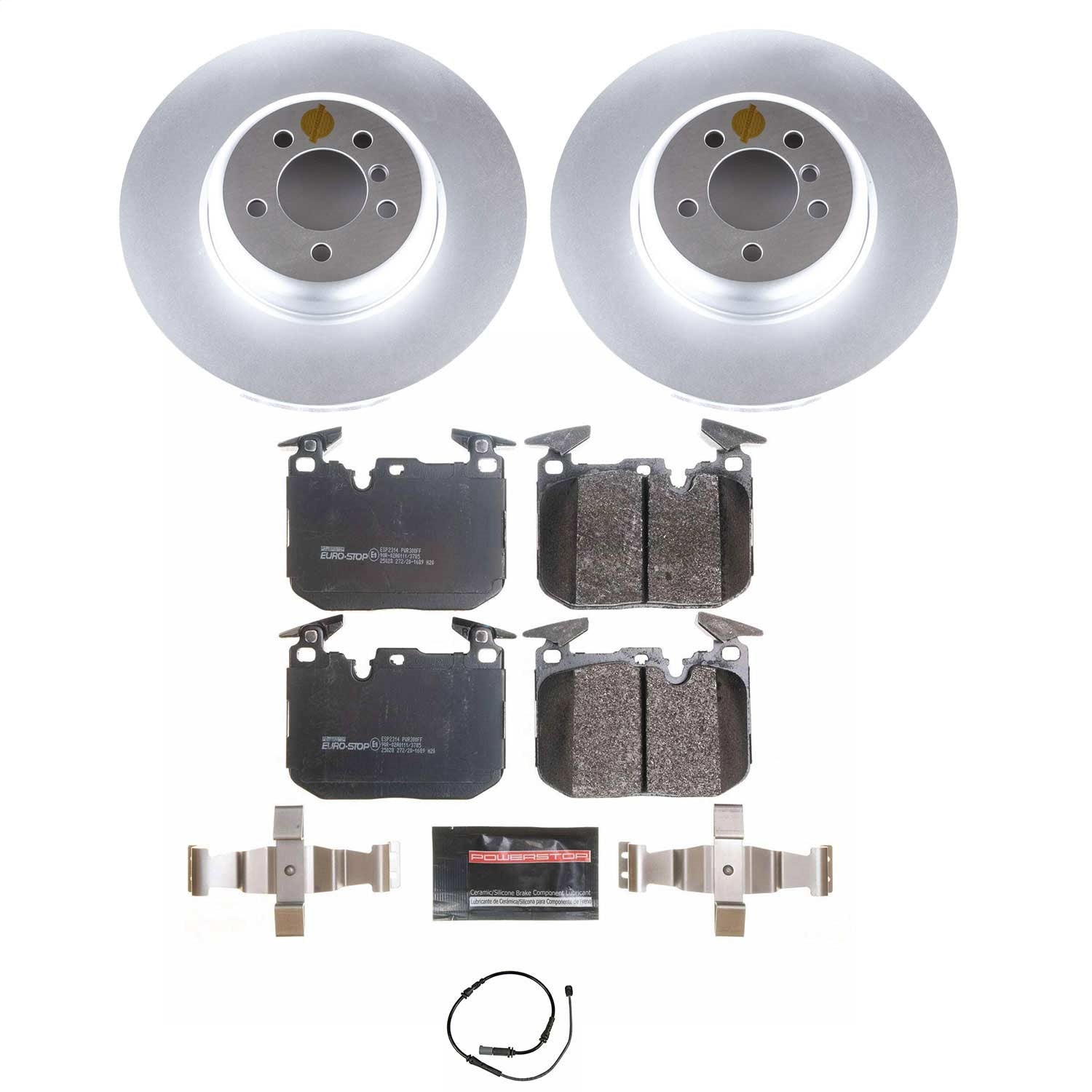 PowerStop Front Euro-Stop Brake Kit | BMW 335i (12-15) (ESK7435)