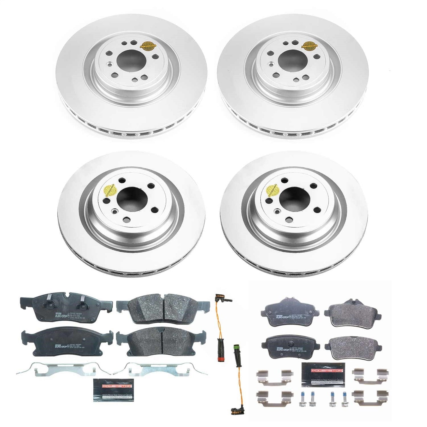 PowerStop Front & Rear Euro-Stop Brake Kit | Mercedes-Benz GLE300d (16-17) (ESK7437)
