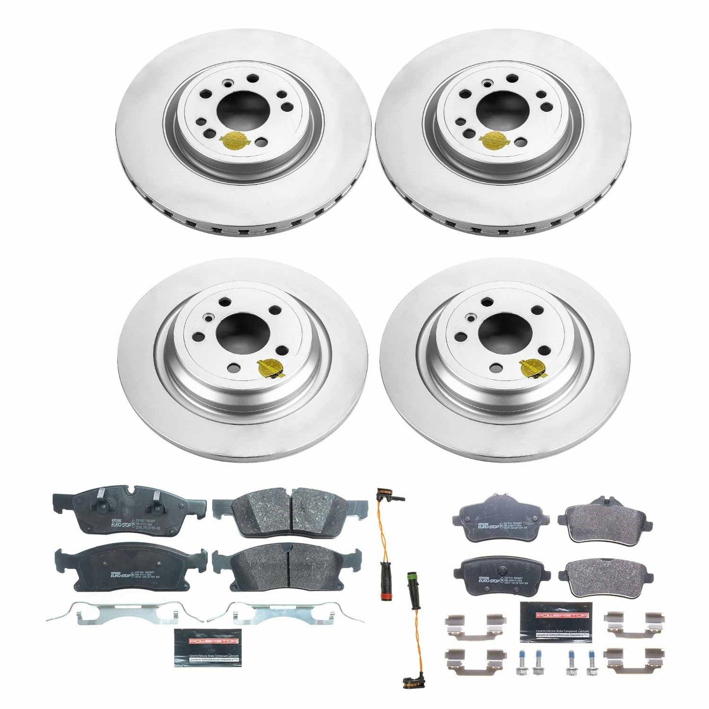 PowerStop Front & Rear Euro-Stop Brake Kit | Mercedes-Benz GLE300d (16-17) (ESK7441)