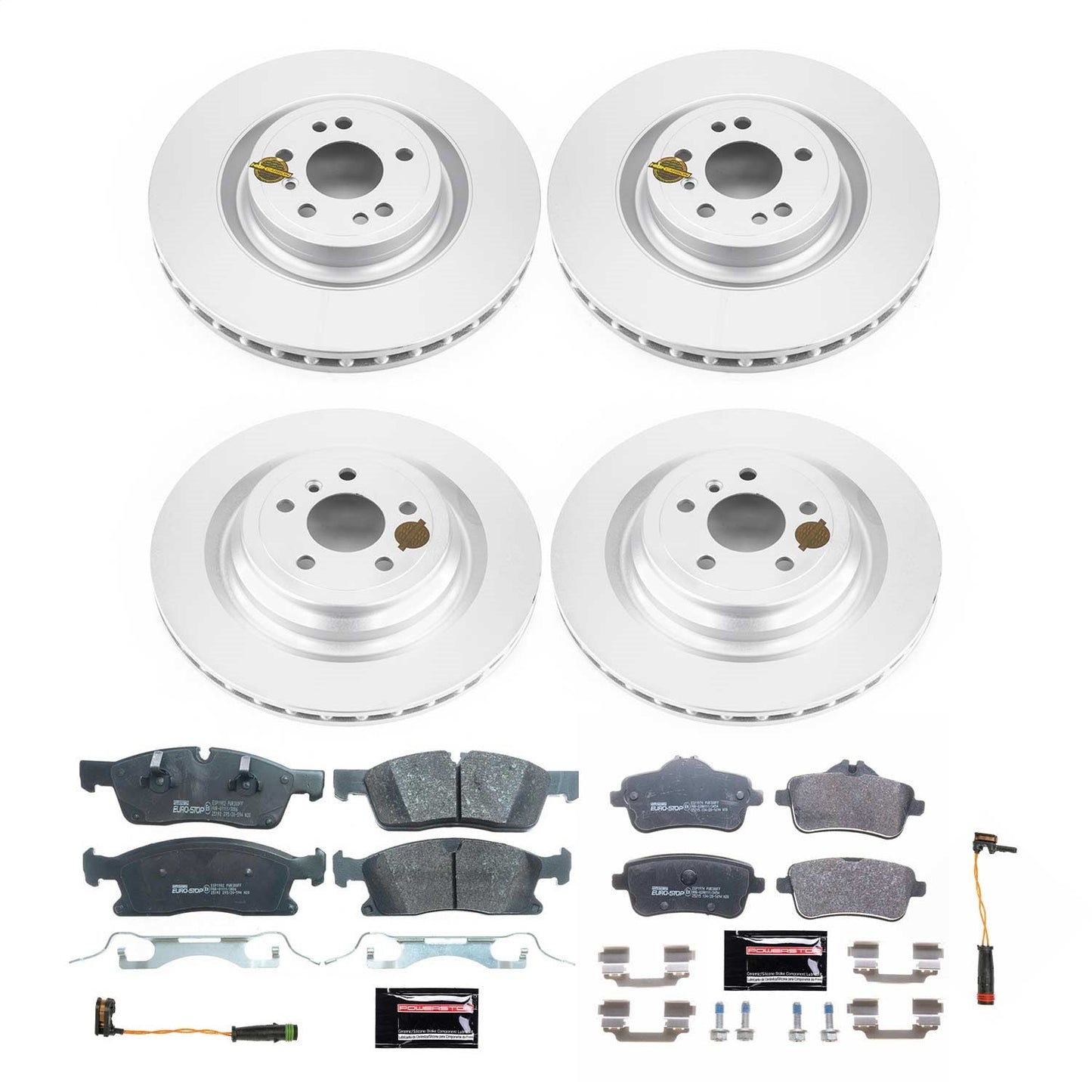 PowerStop Front & Rear Eurostop Brake Kit | Mercedes-Benz GLS450 (17-19) (ESK7445)