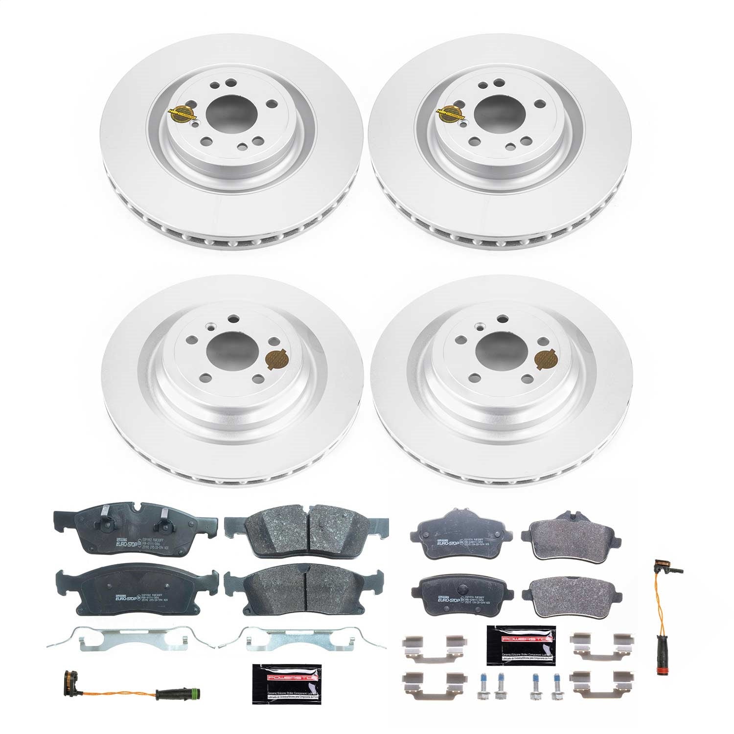 PowerStop Front & Rear Eurostop Brake Kit | Mercedes-Benz GLS450 (17-19) (ESK7445)