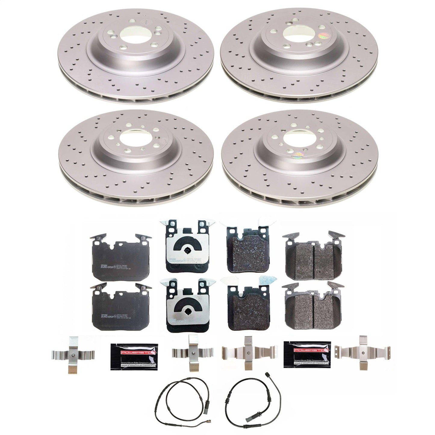 PowerStop Front and Rear Eurostop Brake Kit | BMW M2 (16-18) (ESK7447)
