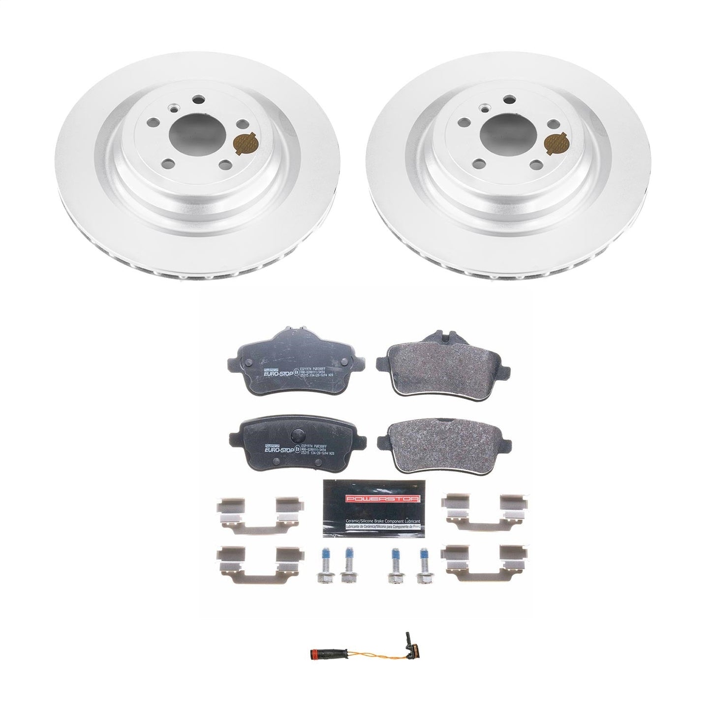 PowerStop Rear Euro-Stop Brake Kit | Mercedes-Benz GLS450 (17-19) (ESK7448)