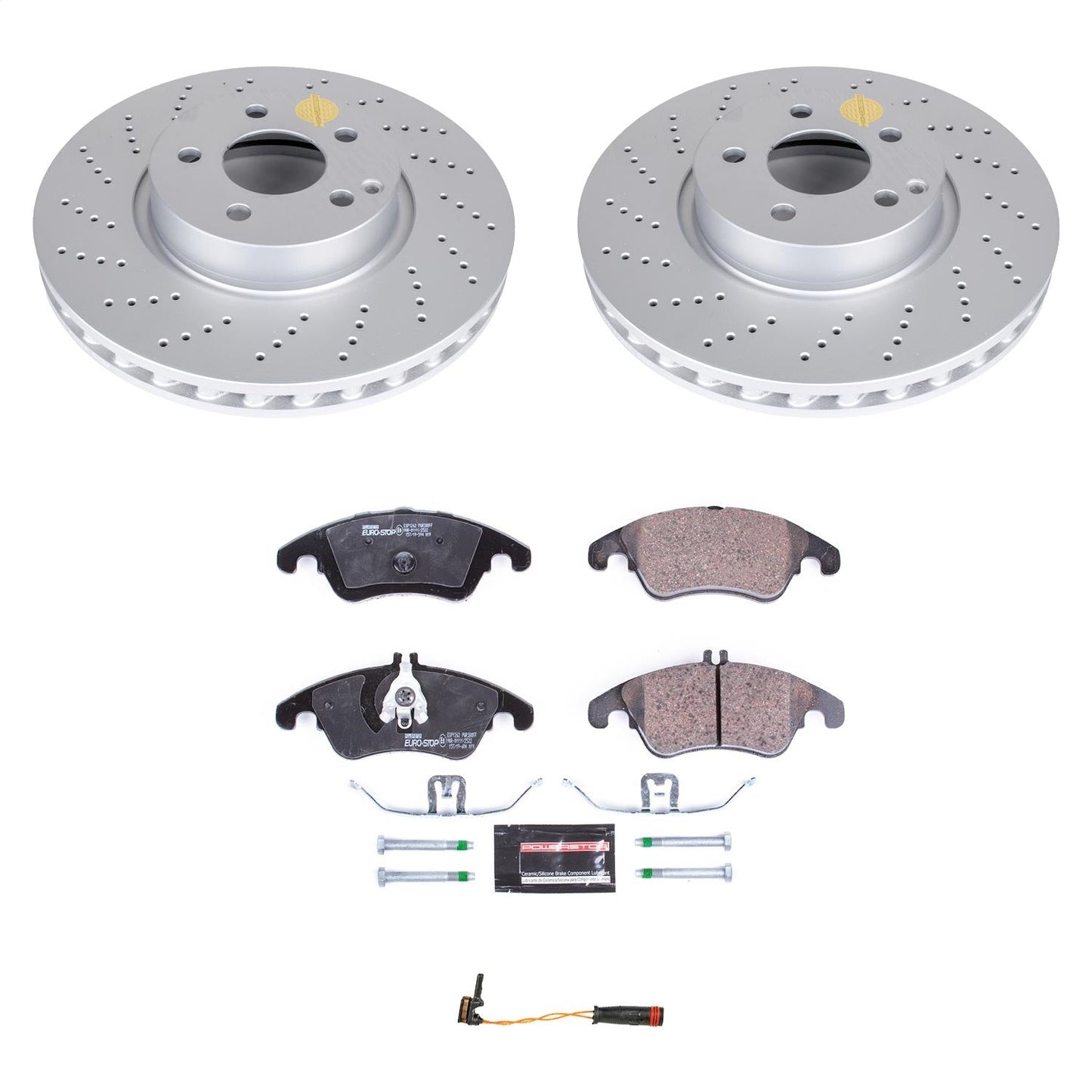 PowerStop Front Euro-Stop Brake Kit | Mercedes-Benz C300 (14) (ESK7496)