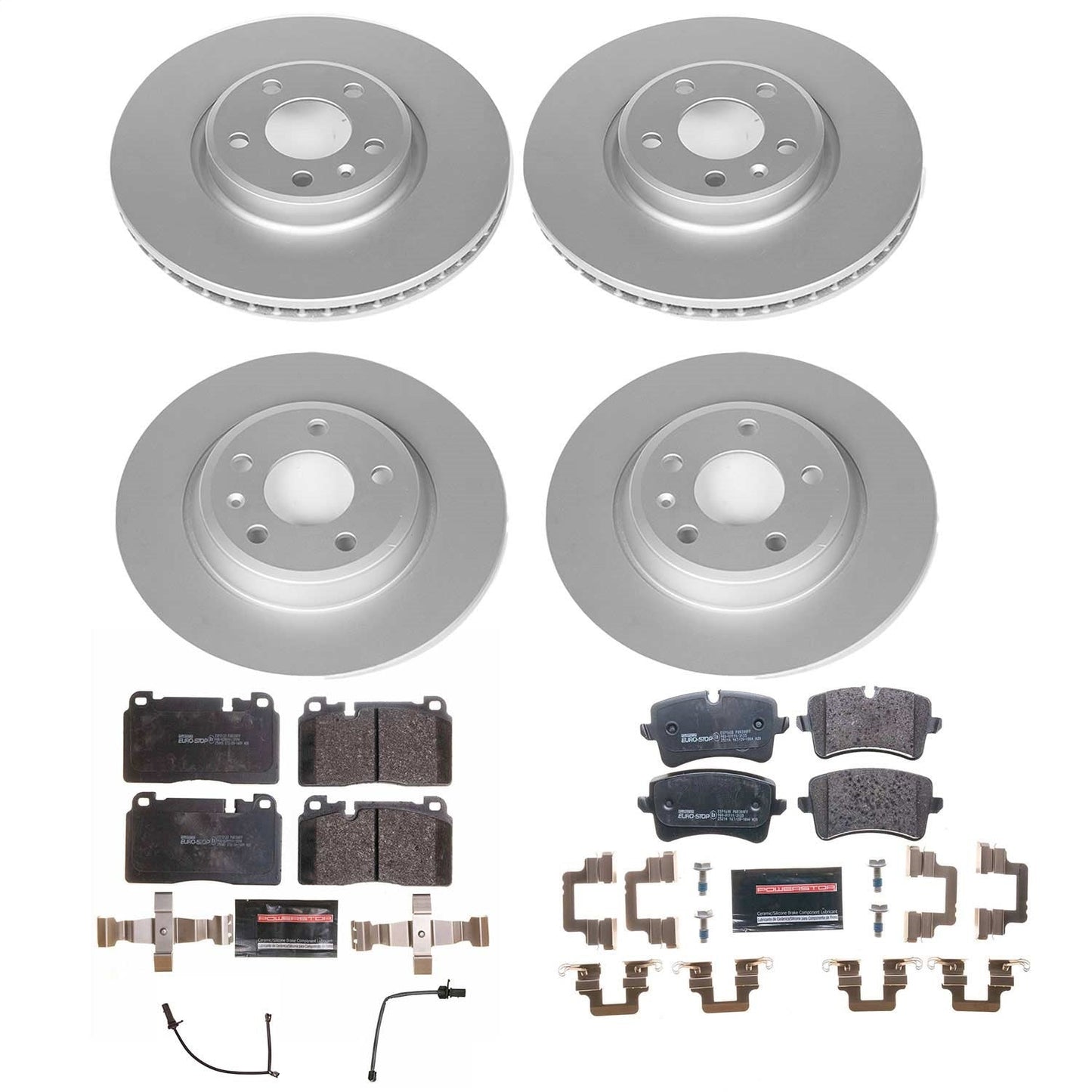 PowerStop Front & Rear Euro-Stop Brake Kit | Audi Q5 (14-17) (ESK7538)