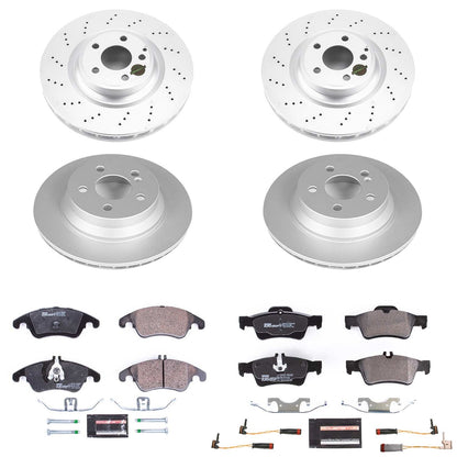PowerStop Front & Rear Euro-Stop Brake Kit | Mercedes-Benz E350 (10-16) (ESK7616)