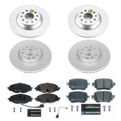 PowerStop Front & Rear Euro-Stop Brake Kit | Volkswagen Golf (17-18) (ESK7634)