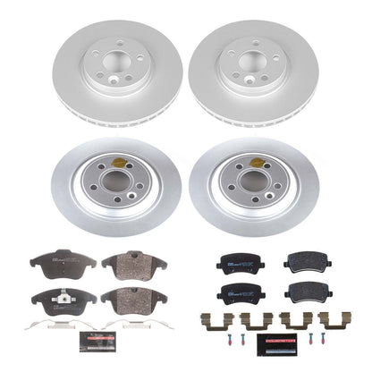 PowerStop Front & Rear Euro-Stop Brake Kit | Volvo S60 (15-18) (ESK7636)