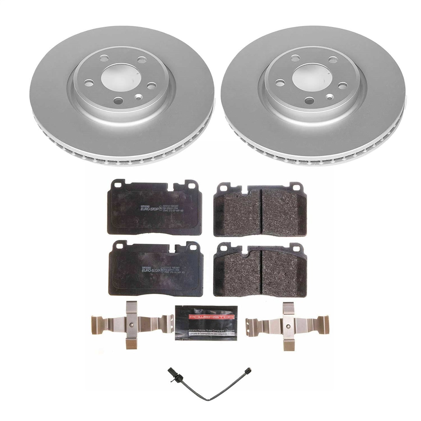 PowerStop Euro-Stop Front Brake Kit | Audi Q5 (14-17) (ESK7653)