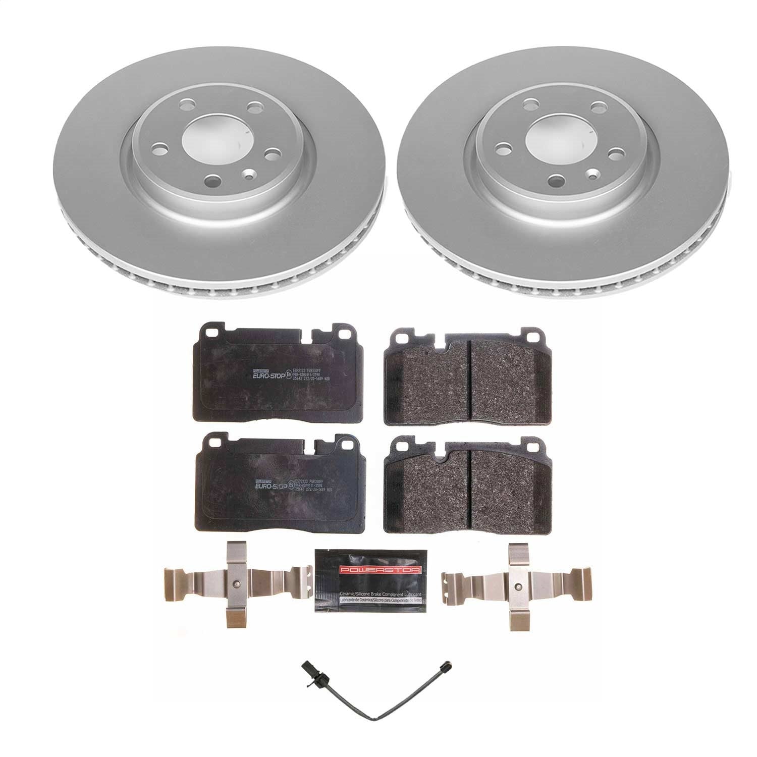 PowerStop Euro-Stop Front Brake Kit | Audi Q5 (14-17) (ESK7653)