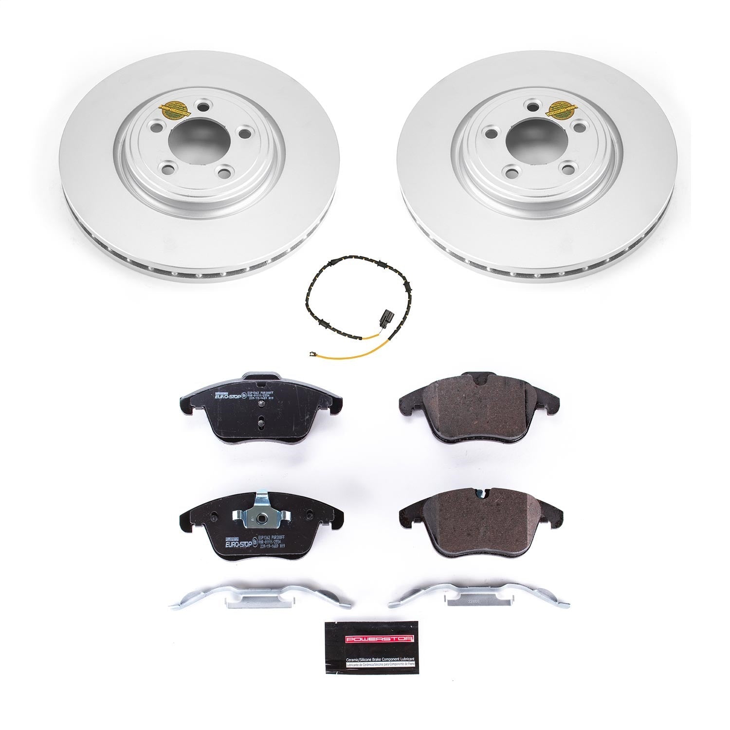PowerStop Front Euro-Stop Brake Kit | Jaguar XF (13-15) (ESK7680)