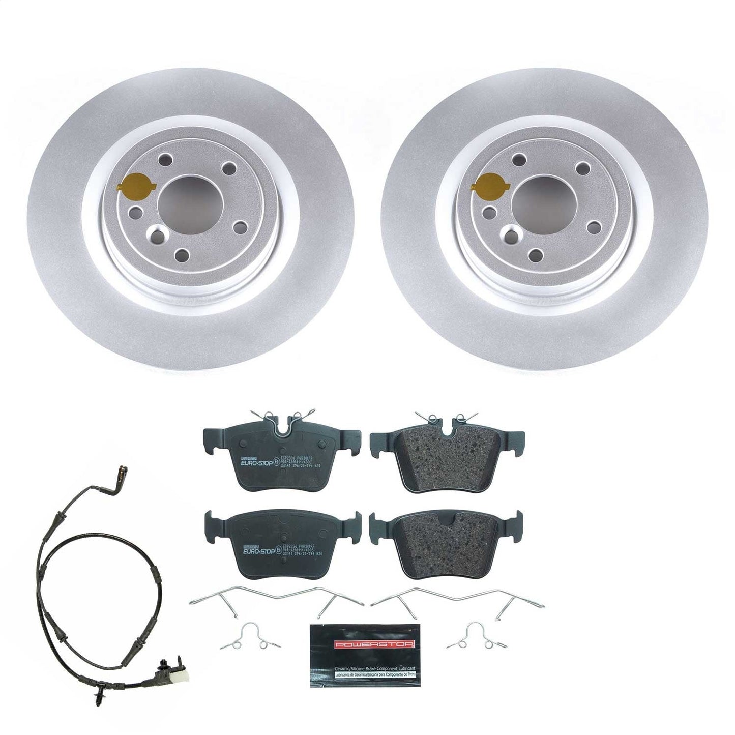 PowerStop Rear Euro-Stop Brake Kit | Jaguar XE (17-20) (ESK7733)
