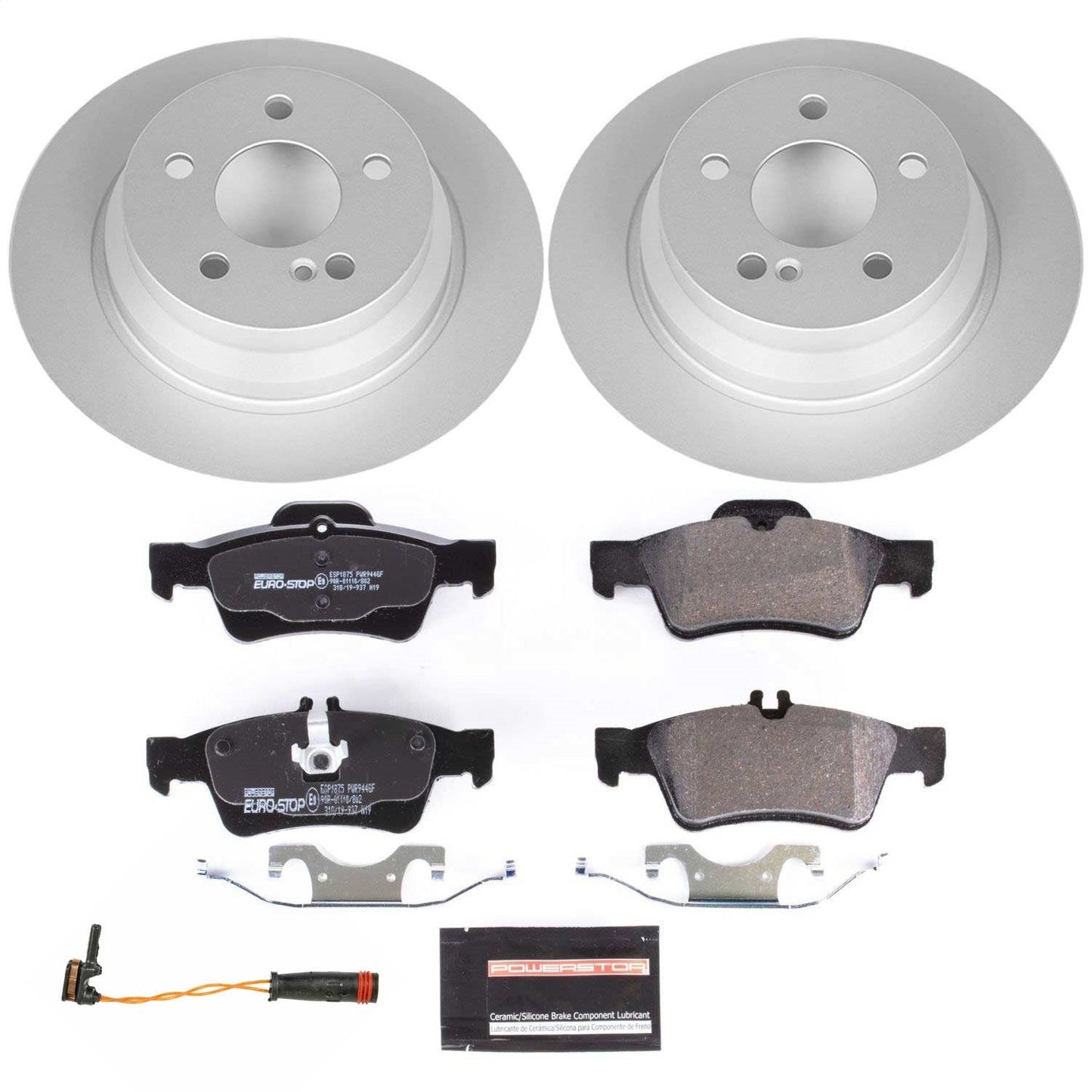 PowerStop Rear Euro-Stop Brake Kit | Mercedes-Benz E250 (14-16) (ESK7745)