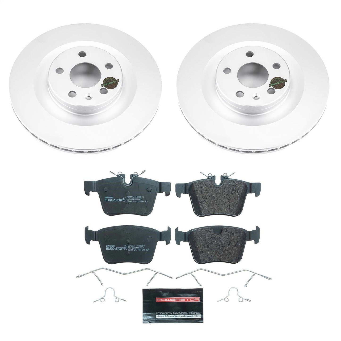 PowerStop Rear Euro-Stop Brake Kit | Volvo S60 (19-20) (ESK7757)