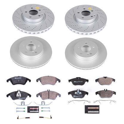 PowerStop Front & Rear Euro-Stop Brake Kit | Mercedes-Benz C300 (14) (ESK7760)