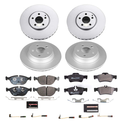 PowerStop Front & Rear Euro-Stop Brake Kit | Mercedes-Benz E500 (04-05) (ESK7763)