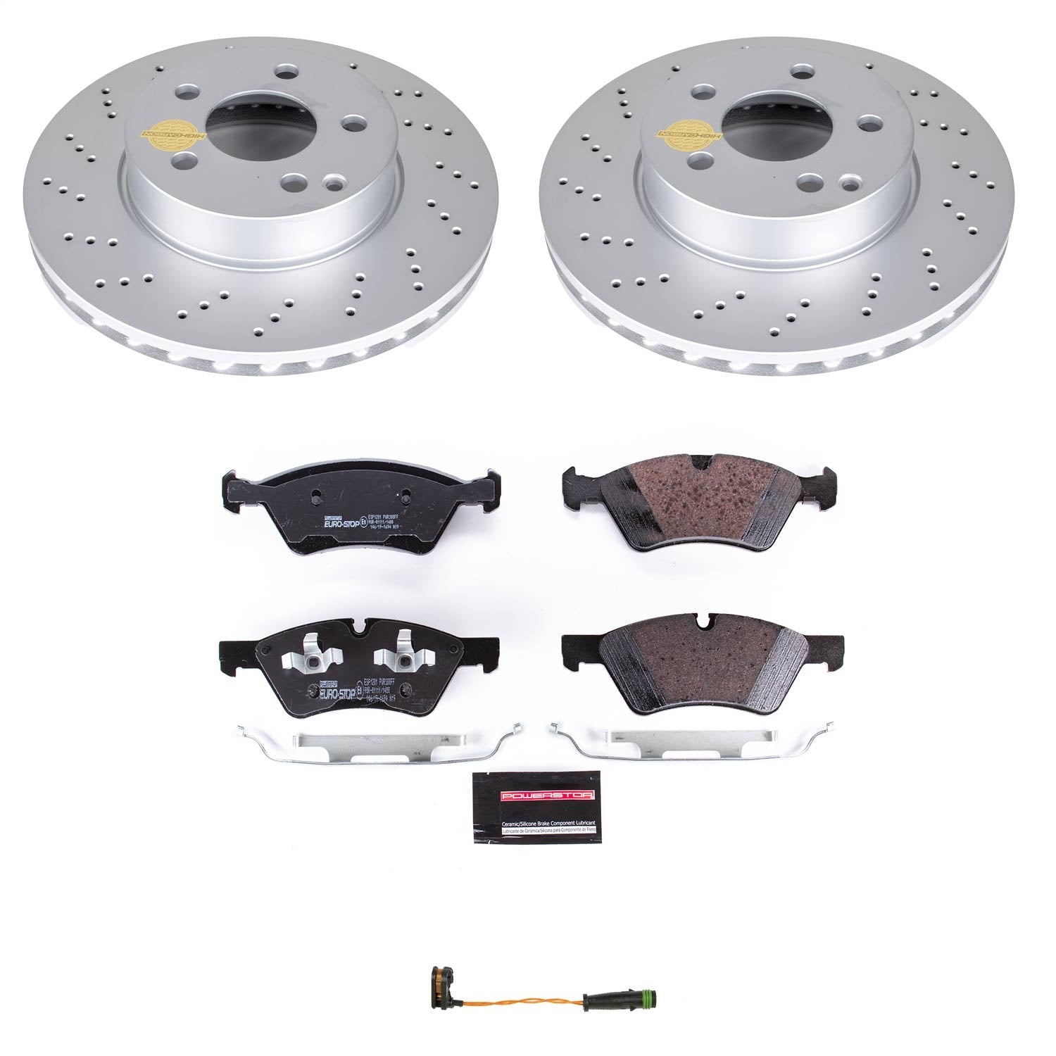 PowerStop Euro-Stop Front Brake Kit | Mercedes-Benz E550 (07-09) (ESK7767)