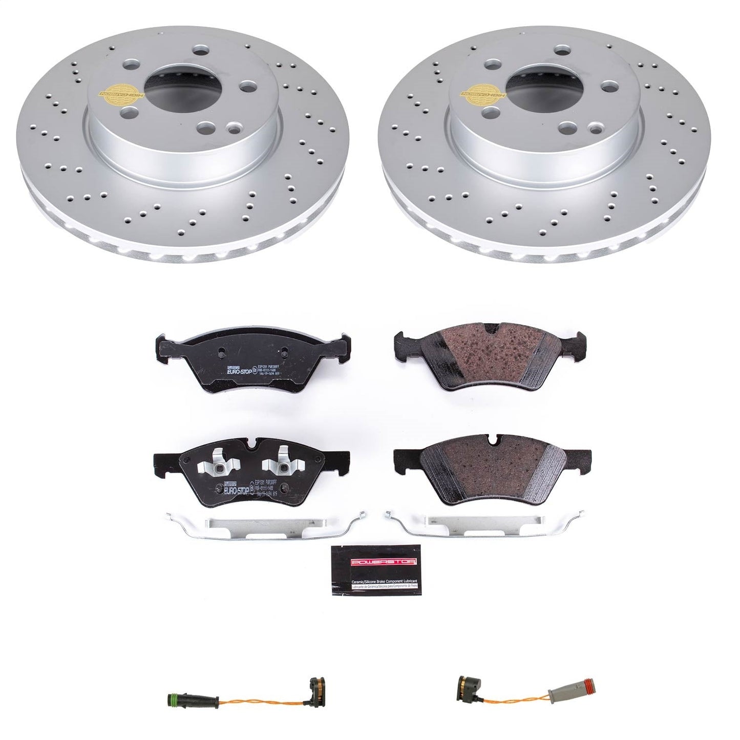 PowerStop Front Euro-Stop Brake Kit | Mercedes-Benz E500 (06) (ESK7768)
