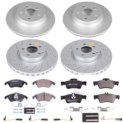 PowerStop Front & Rear Euro-Stop Brake Kit | Mercedes-Benz E350 (10-14) (ESK7830)
