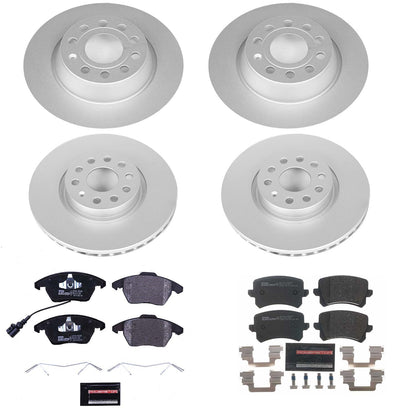 PowerStop Front & Rear Euro-Stop Brake Kit | Volkswagen CC (09-17) (ESK7836)